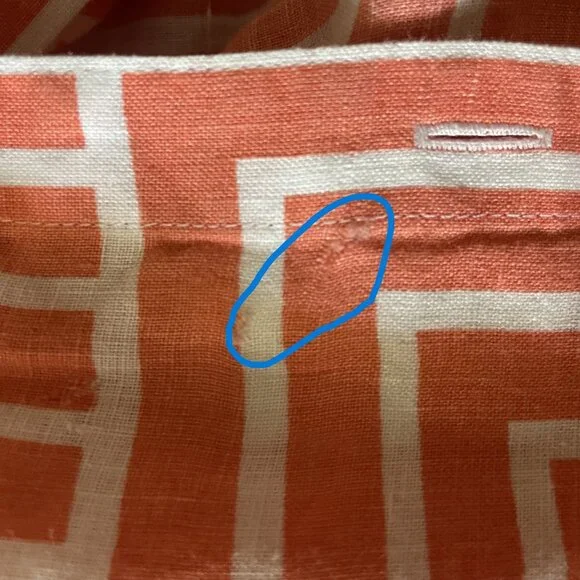 Chico's No-Iron Linen Enamel Maze Loop-Back Tunic Size 1 Medium - Picture 9 of 9